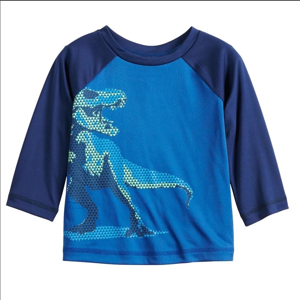 Baby Boys Raglan Dinosaur Graphic Tee
